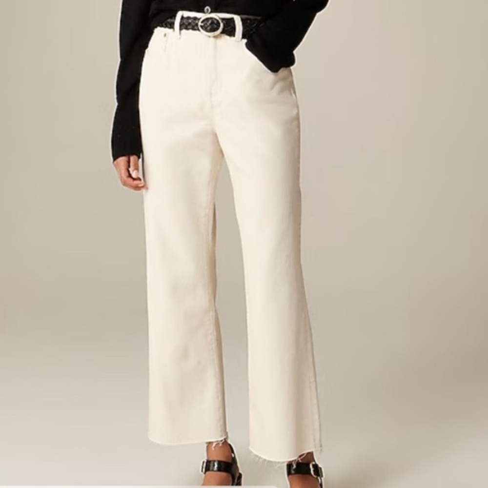 NWT J.Crew Mid-rise relaxed kickout jean
